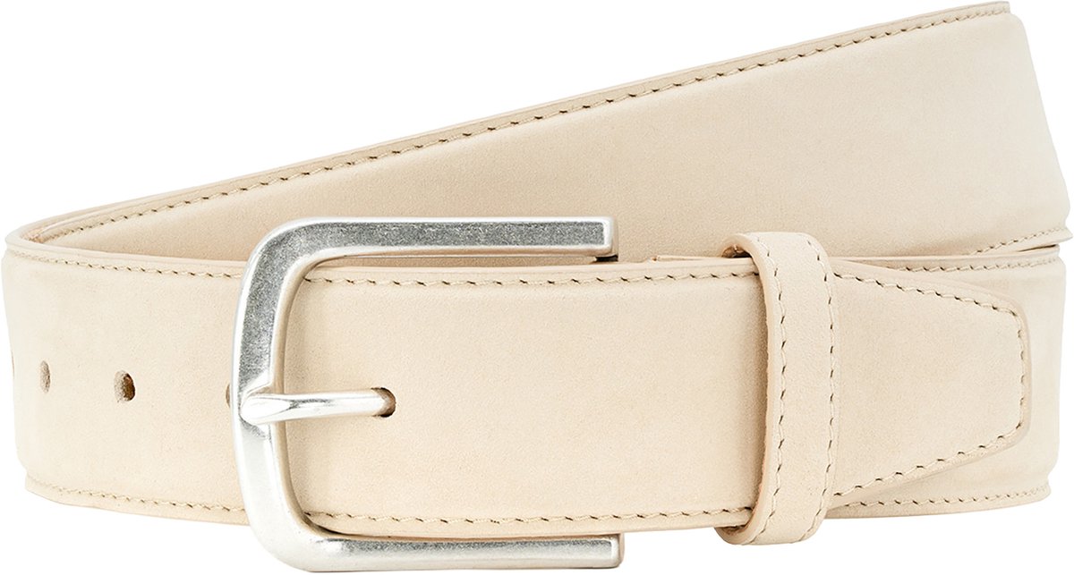 LINDENMANN leren heren riem - beige