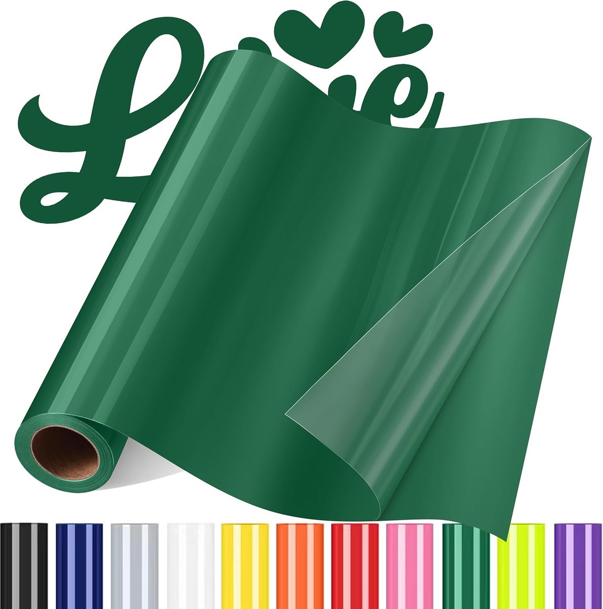 Vinyl om op te Strijken voor Stoffen, Flexfolie Textiel, Groen