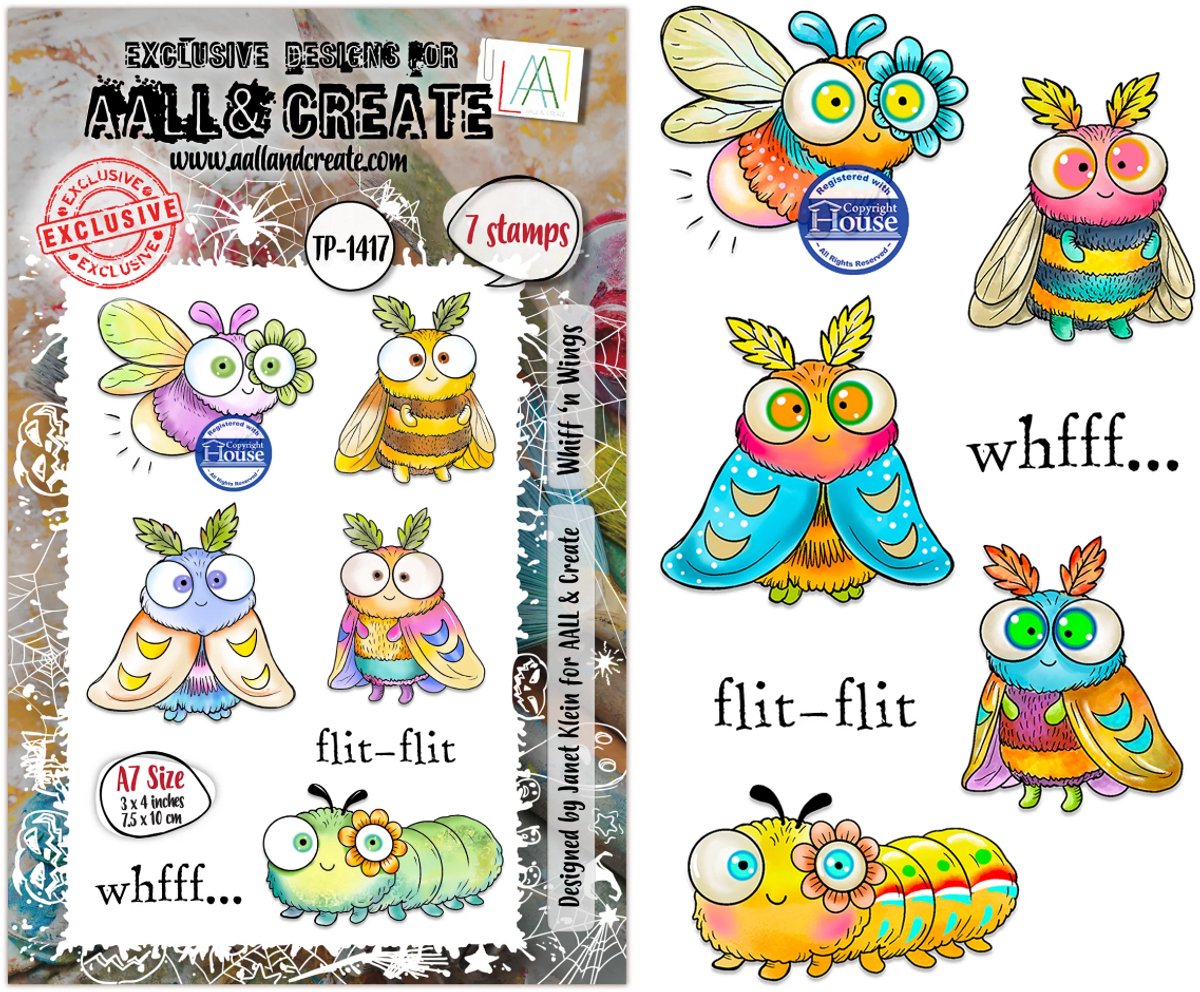 Aall & Create clearstamps A7 - Whiff ‘n wings