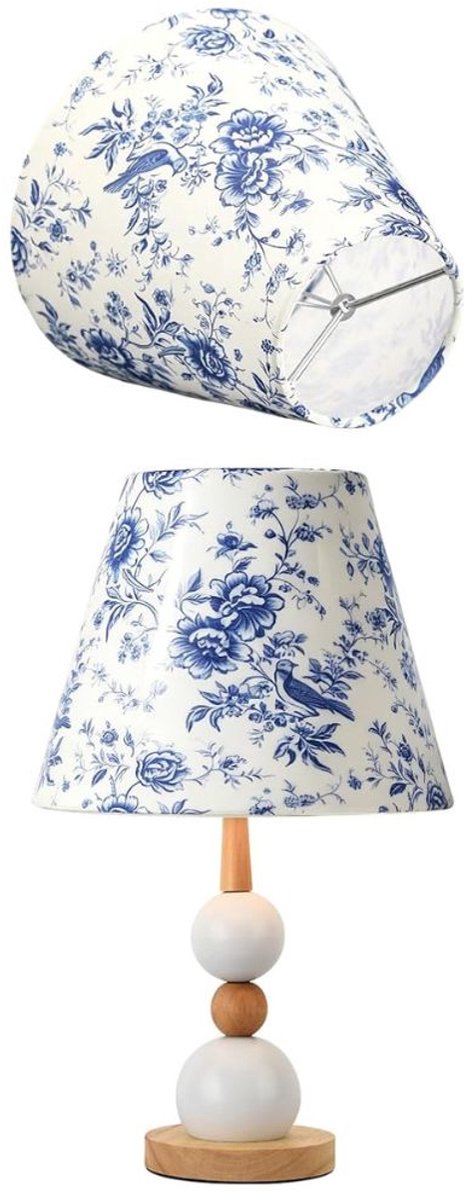 Zolvano® Lampenkap Stof - Decoratieve Kap - Sfeerverlichting Creëren - Blauw wit