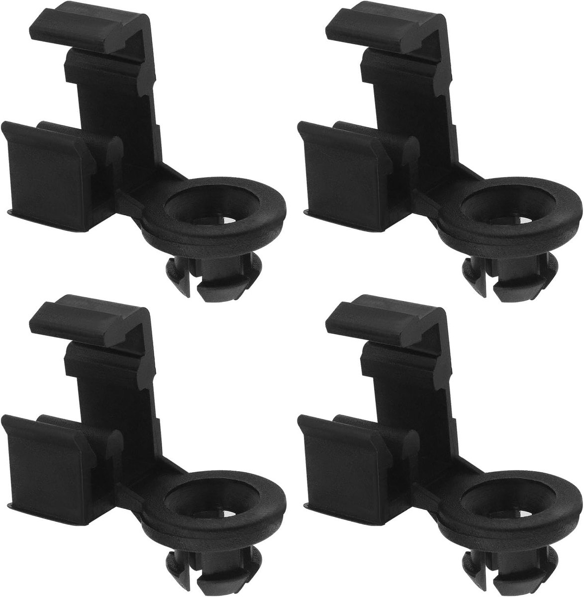 Idea 4 stuks Zwarte Auto Motorkap Ondersteuningsstang Bevestiging Gespen 09209M09L02
