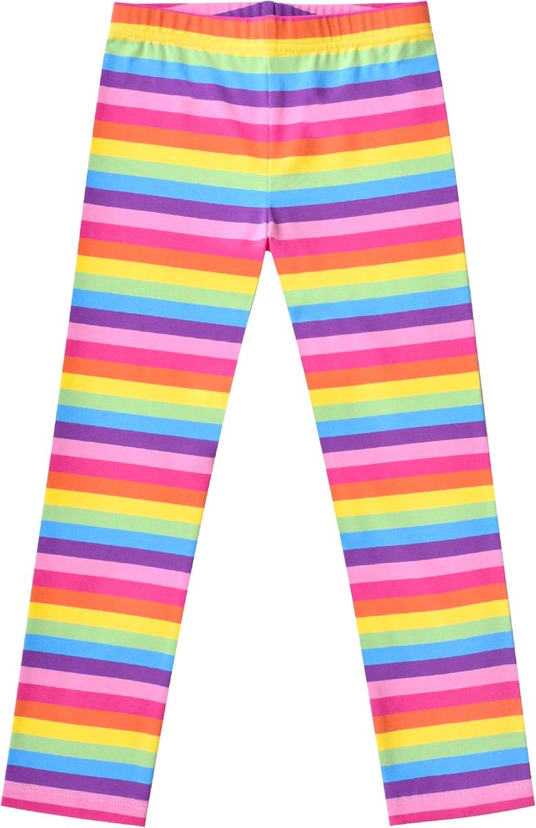 Leggings Katoen Zacht Gestreept Elastisch Elke dag Veelkleurig 3-7 jaar