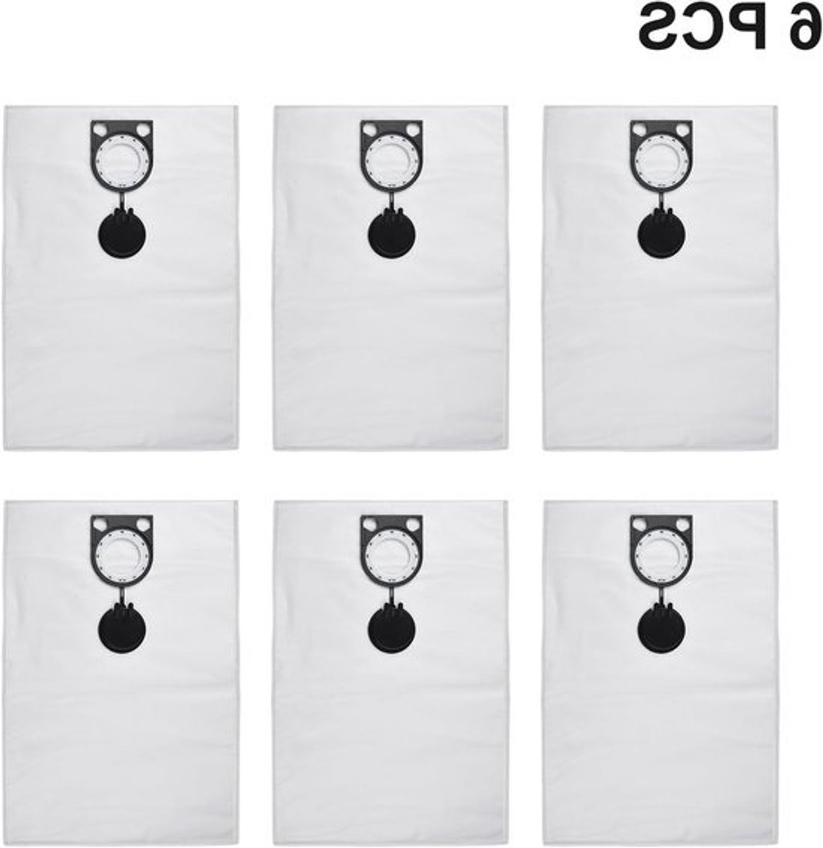 6 Stuks Stofzakken Vervangingsonderdelen voor ASR 2025, ASR 50L en ASR 35 Stofzuiger Accessoires, Ideaal voor Effectieve Stofopvang en Onderhoud