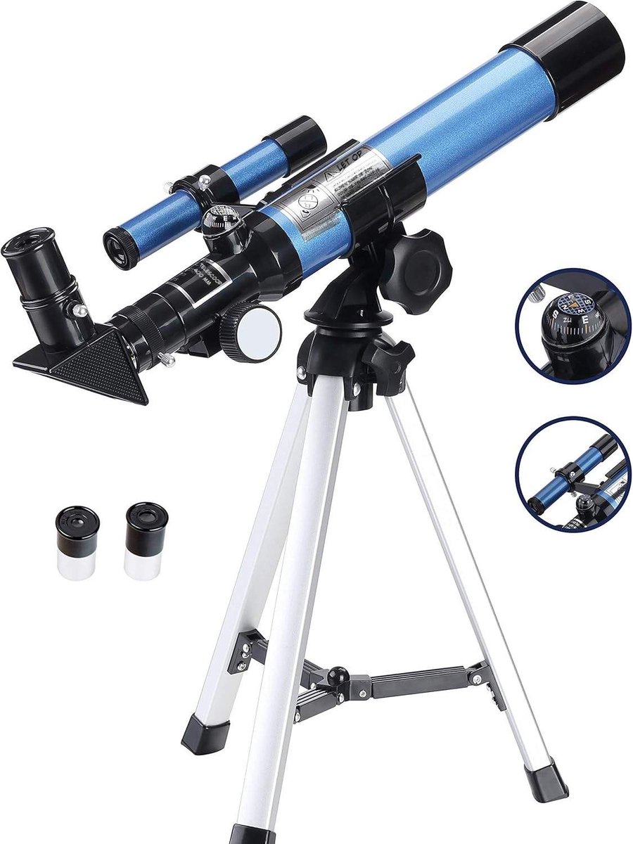 Kavo Telescoop - Telescope - Sterrenkijker Telescoop - Blauw - 25cm x 15cm x 12cm