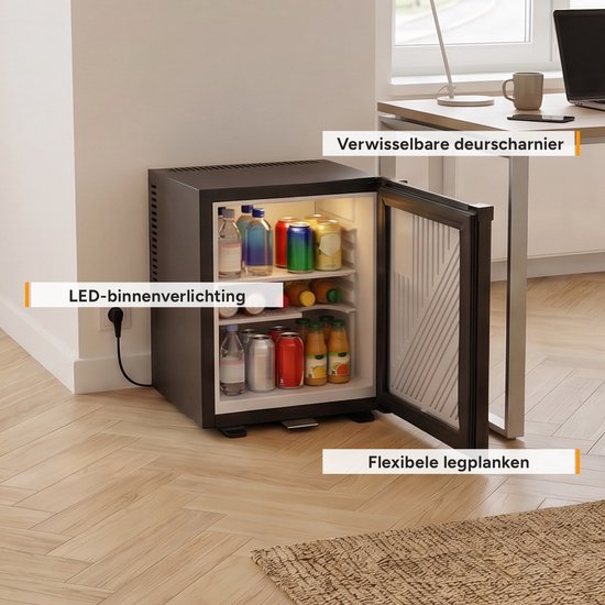 TZS First Austria Mini-koelkast 20L, Stil 22dB(A), met Afsluitbare Deur — afbeelding 5