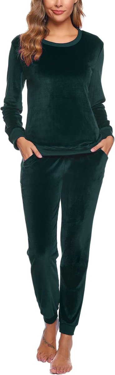 Joggingpak voor dames, sportpak, trainingspak, tweedelig, vrijetijdspak, katoenen outfit, huispak, set lange mouwen, ritssluiting, winter, joggingbroek, dames Activewear