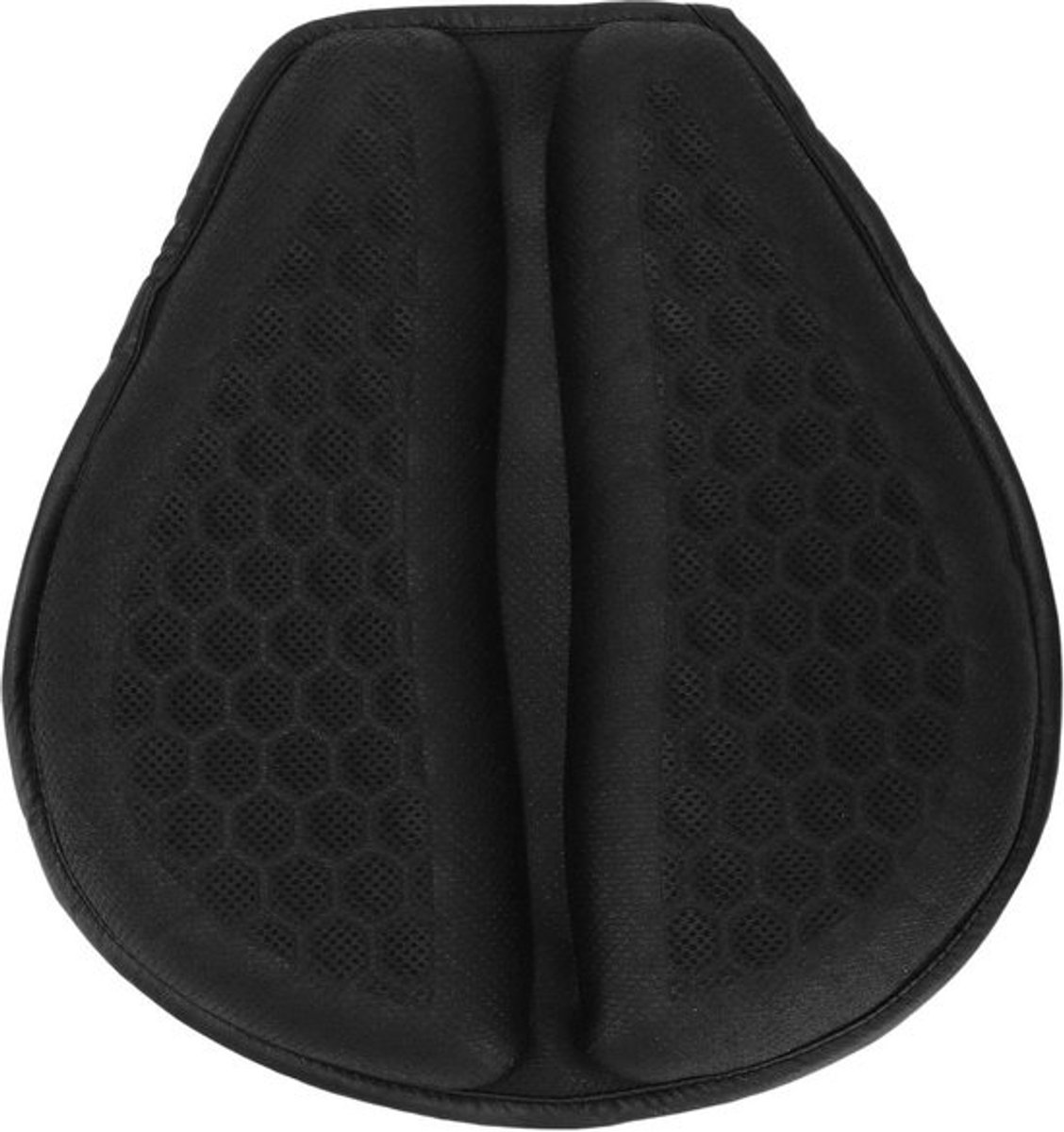 Pillion Passenger Pad 3D Seat Pad Zwart - Waterdicht Ademend - Motorfiets Achterbank Pad - Warmteafvoerende - Mesh .