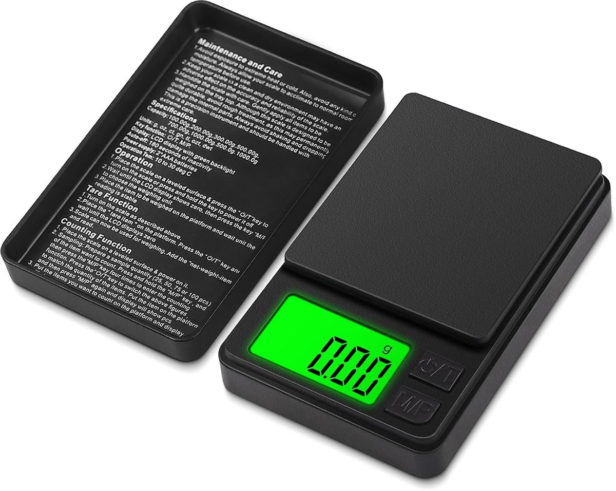 Keukenweegschaal - Digitaal - Met Tarrafunctie - Compact