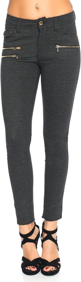 Age Damesbroek Jegging Legging Zipper stijlvol H086