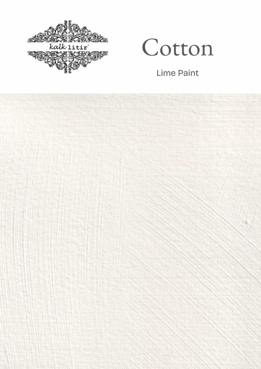 Kalklitir Kalkverf - Cotton - 1 kg - Matte Minerale Muurverf
