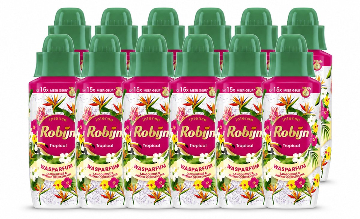 12 x Robijn – Wasparfum – Tropical – 342 ml - Voordeelverpakking - 12 stuks