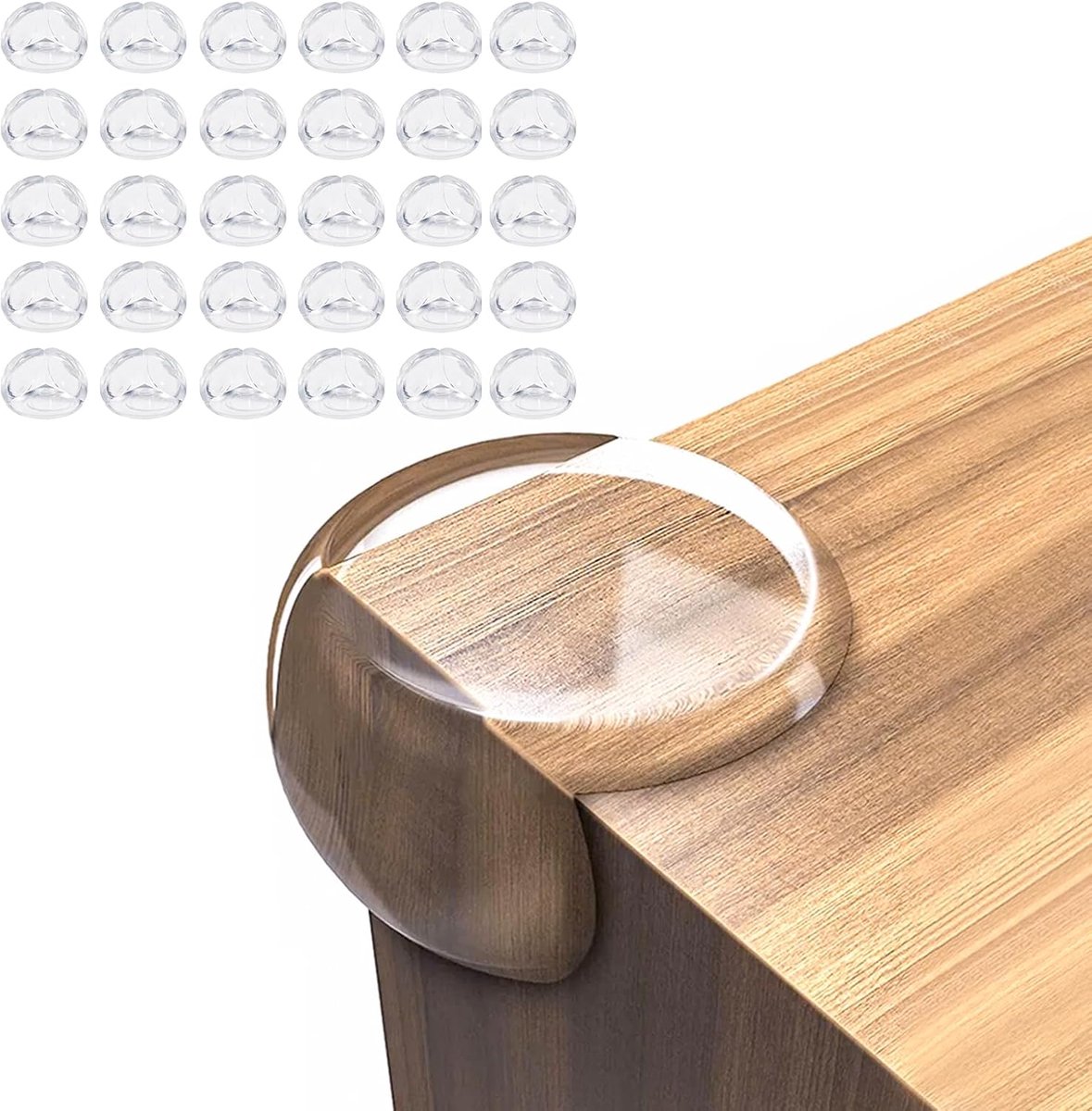 30 stuks hoekbescherming, randbescherming voor baby's, randbescherming, zelfklevend, hoekbeschermranden, transparante tafelrandbescherming, hoeken, tafelhoekbescherming voor kinderen, voor veiligheid