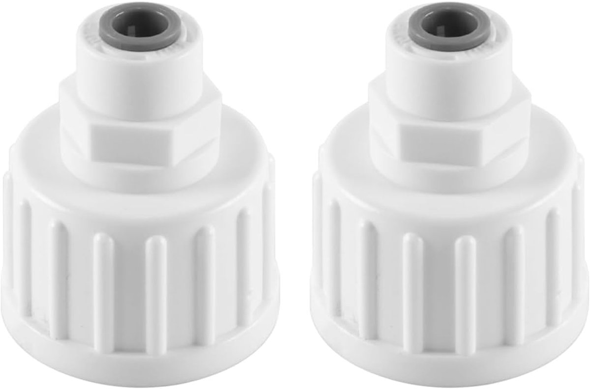 2 stuks 3/4 inch BSP binnendraad naar 1/4 inch kraanaansluitpluggen voor tuinslang omgekeerde osmose RO-watersysteem