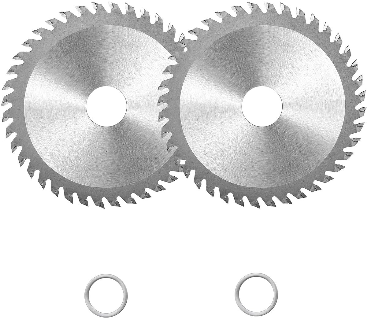 2 Stuks Multifunctioneel Topkwaliteit Cirkelzaagblad in 115mm, Duurzaam Hardmetalen Zaagblad met 40 Tanden, Saw Carbide Houtdoorslijpschijf met Platte Sluitringen voor Hout Plastic