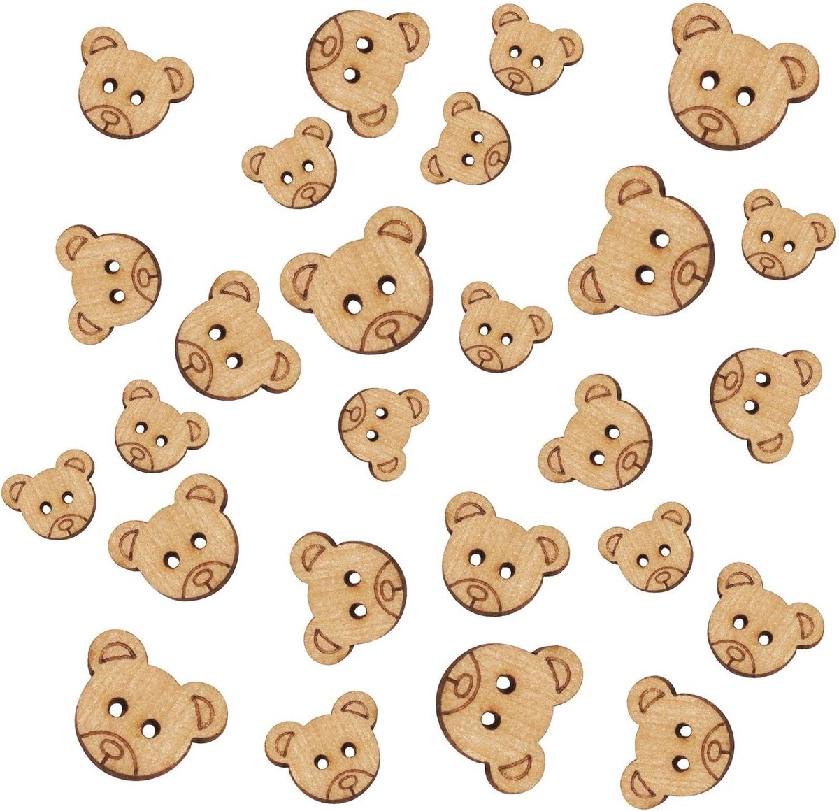 Knopen, eenvoudige en schattige cartoon-dieren, interessante kleding decoratieve gespen, doe-het-zelf knutselkleding bagage - naaiaccessoires.