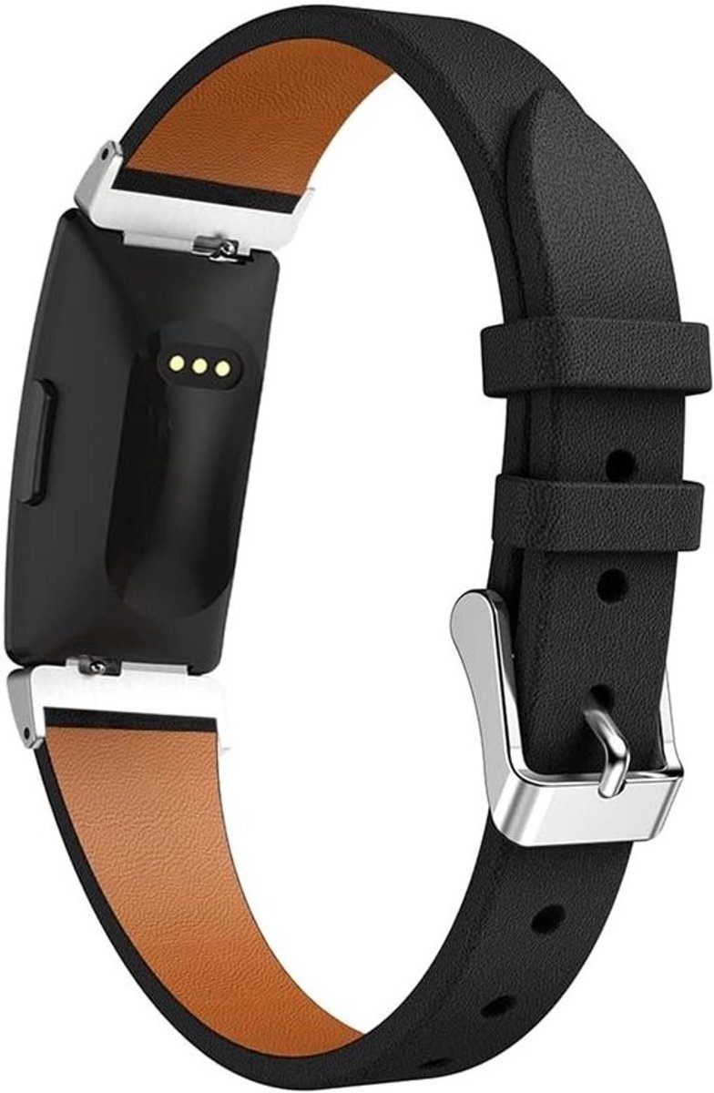Slimme leren vervangband voor Fitbit Inspire 2 - Comfortabele polsband voor fitness tracker en dagelijks gebruik thumbnail 2