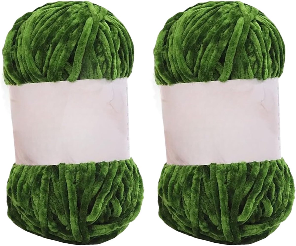 2 Rolls 100g Pluche Chenille Grof Garen Ultra Zachte Pluizige Fluwelen Garen Voor Dekens Breien Haken Diy Weven Craft