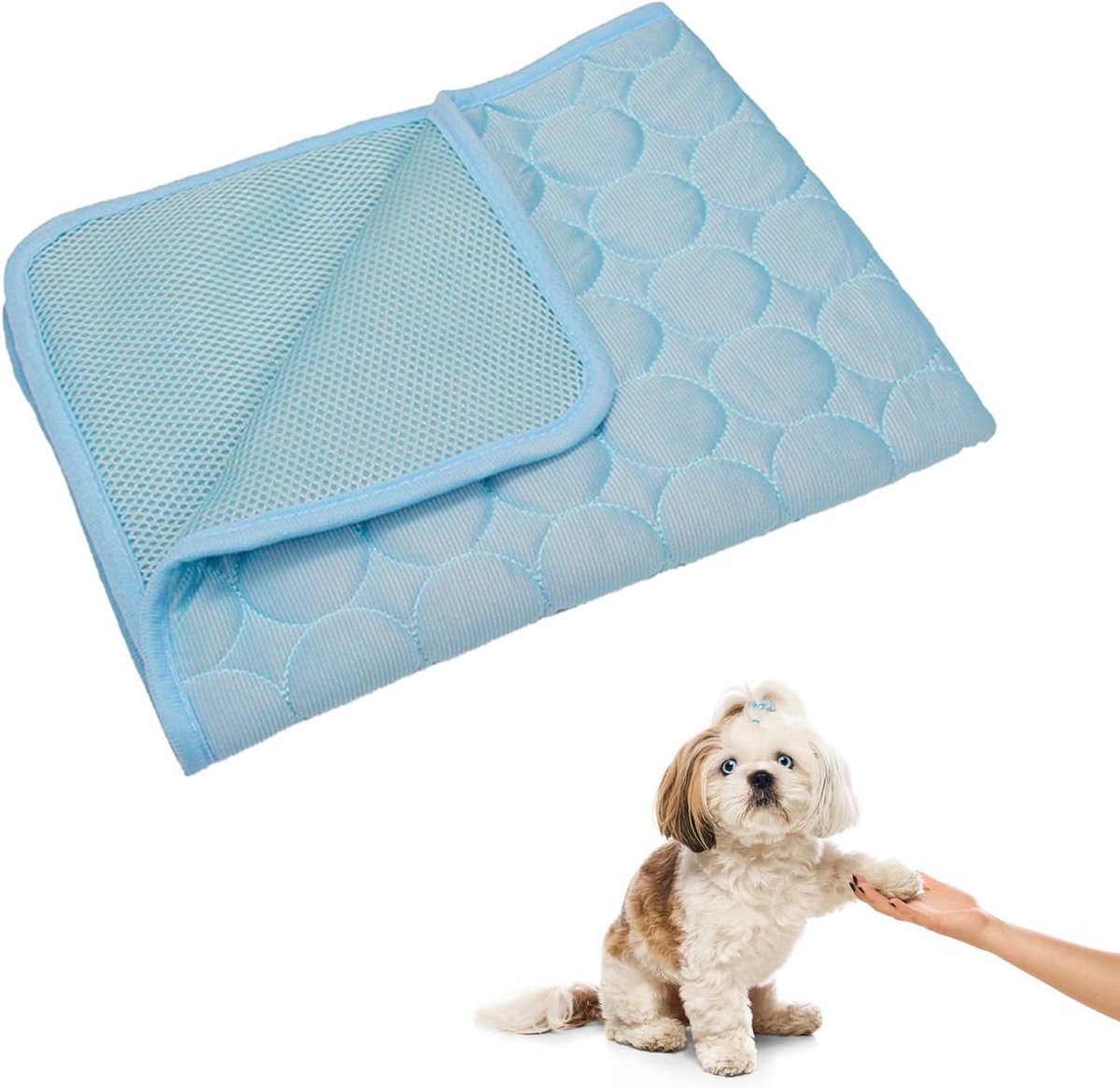Koelmat voor honden, koelmat voor huisdieren, verkoelend tapijt voor honden en katten, koelmat voor huisdieren, 60 x 50 cm