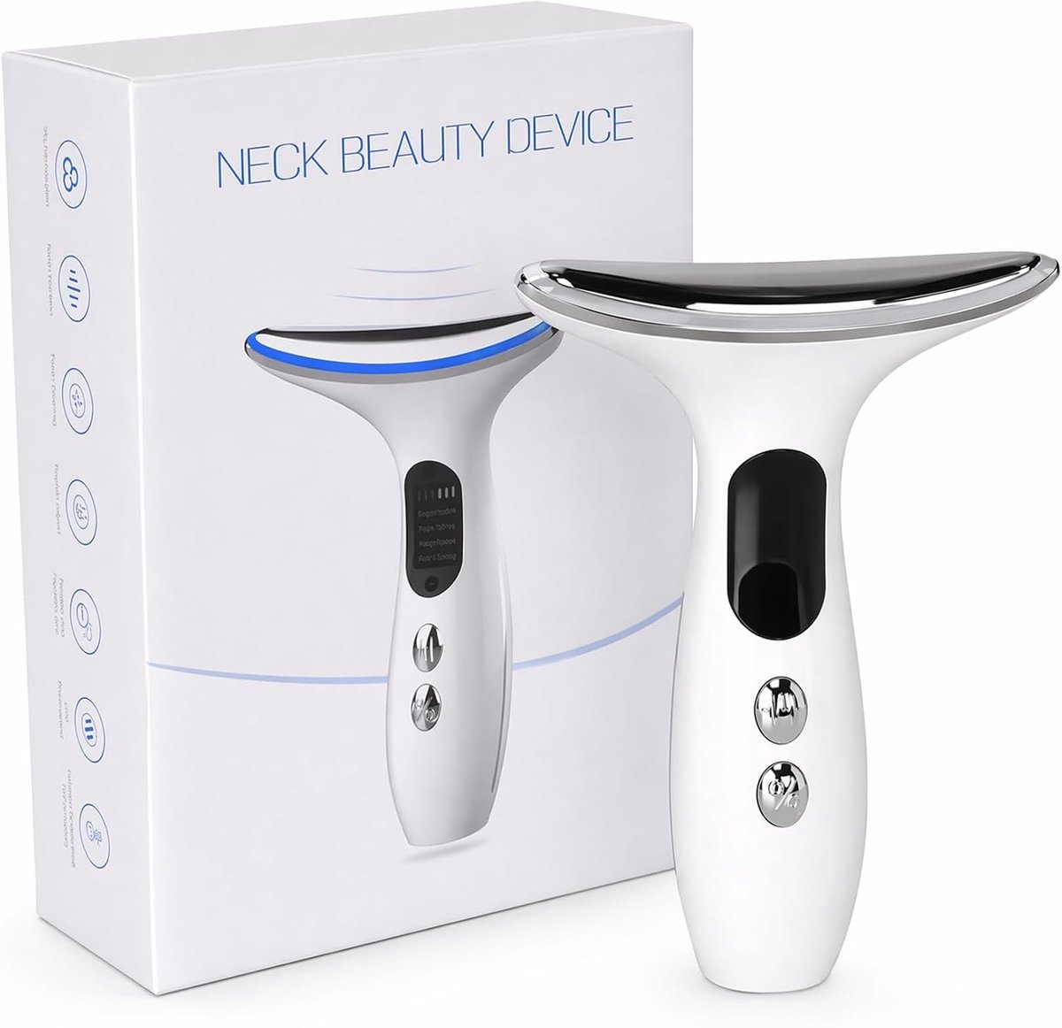 Gezichtsmassageapparaat met 3 standen (EMS Gua Sha, 3-kleuren-LED) – apparaat voor gezichtslifting, anti-aging en verstrakking