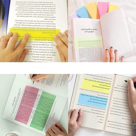 Dyslexie Overlay Ruler Set van 8 Stuks, Visuele Hulpmiddelen voor Lezen, Kleurgecodeerde Leeshulpen voor Kinderen en Onderwijzers — afbeelding 3