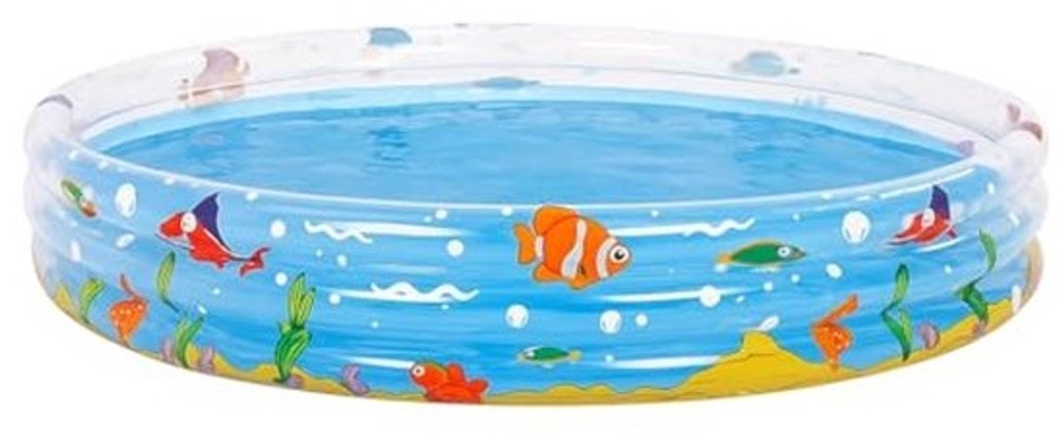 Opblaasbaar Kinderzwembad met Oceaanthema 150 cm - Onderwaterdierenmotief
