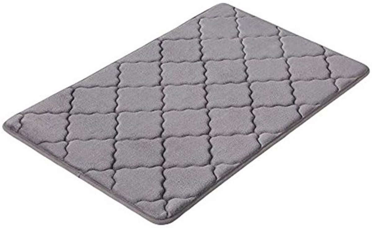 Zachte antislip badmat van traagschuim - Wasbaar en kleurvariaties - Douchemat 50 x 80 cm