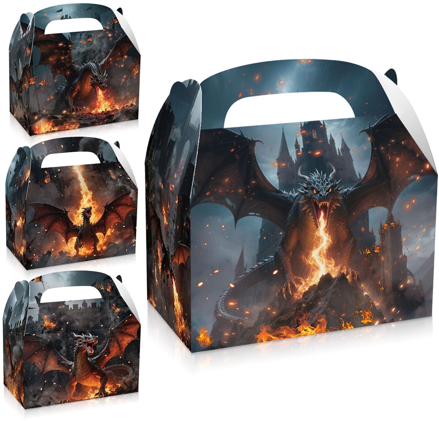 Set van 12 Draken Feest Cadeauzakken
