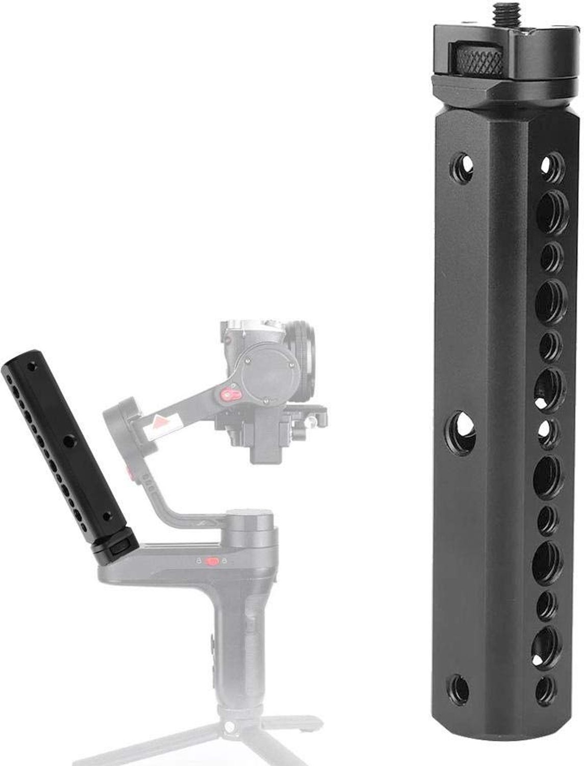 Camera Handgreep met Meerdere Schroefgaten - Stabilisator Smartphone - Gimbal Handvat - Accessoires Bevestigen - Compatibel met Zhiyun Weebill Lab