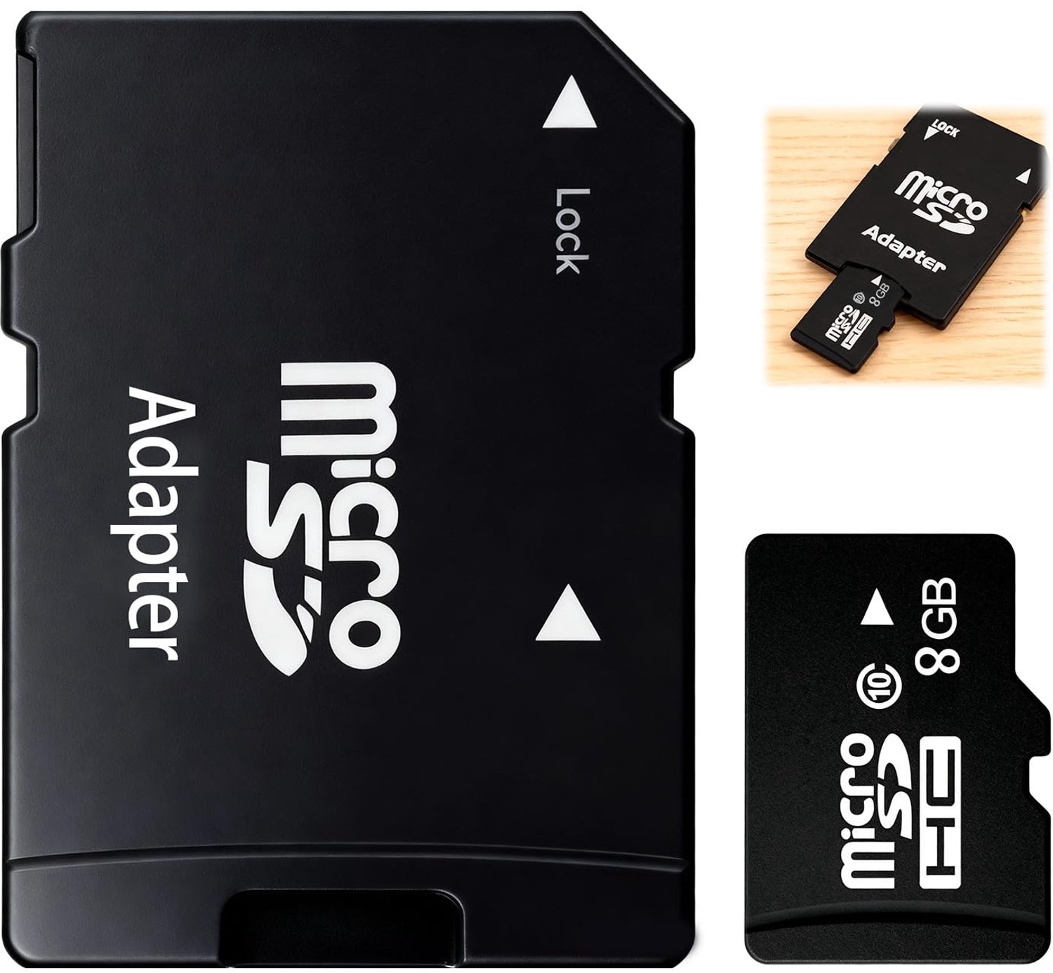 8GB Geheugenkaart met SD Adapter