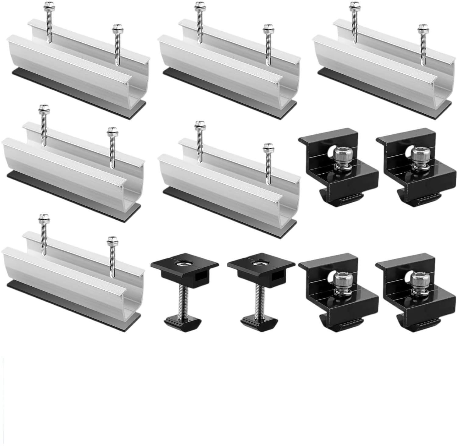 Set van 6 Zonnepaneelhouders voor Plat Dak