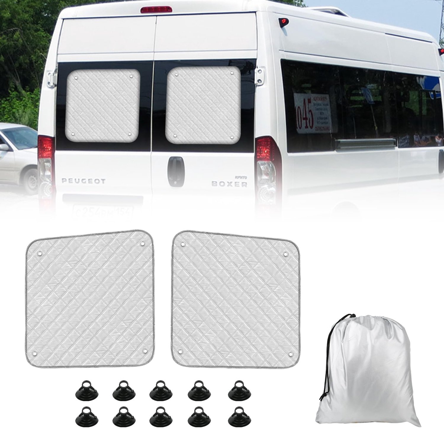 Zonnebescherming voor Peugeot Boxer en Fiat Ducato