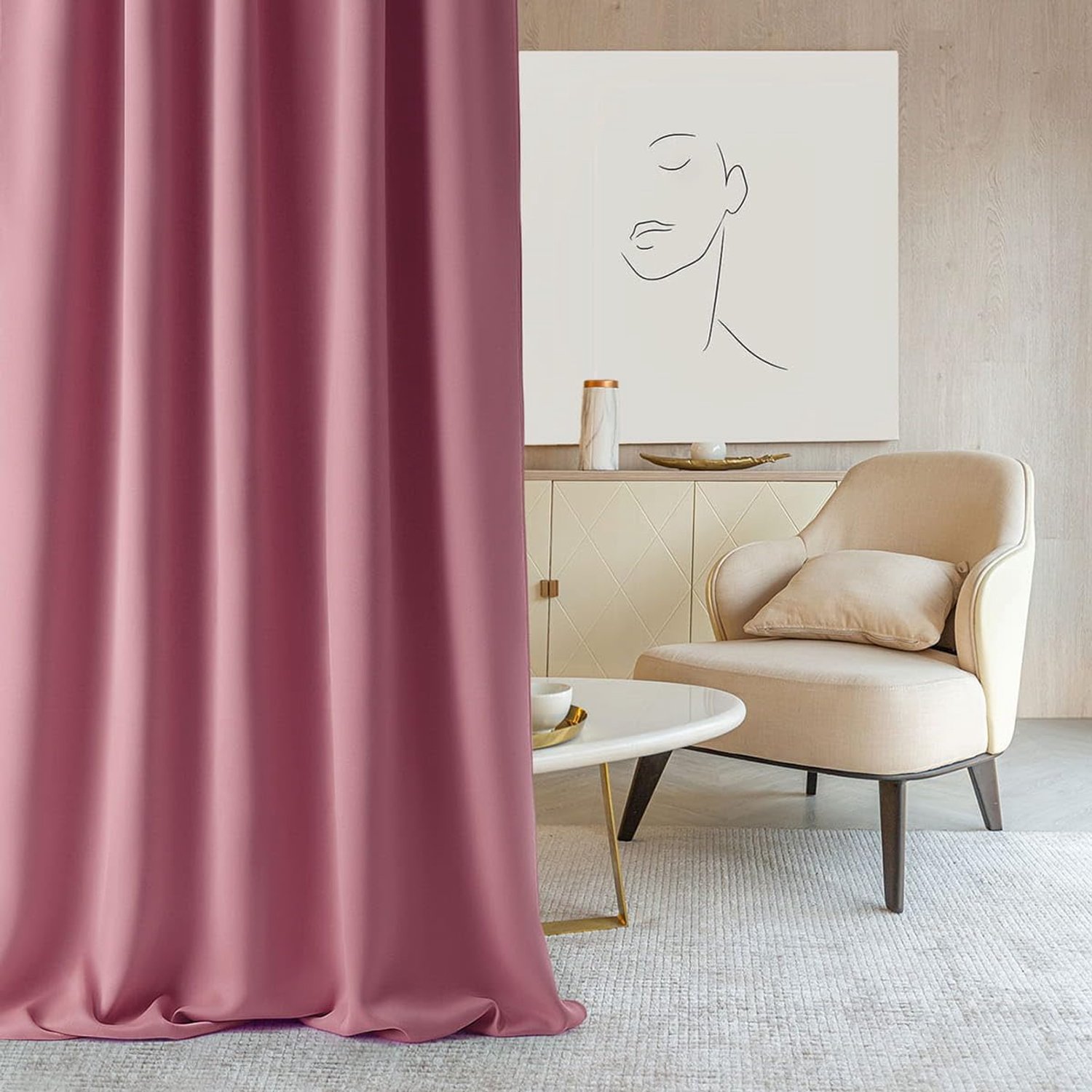Aura Gordijn met Rimpelband - 140 x 300 cm