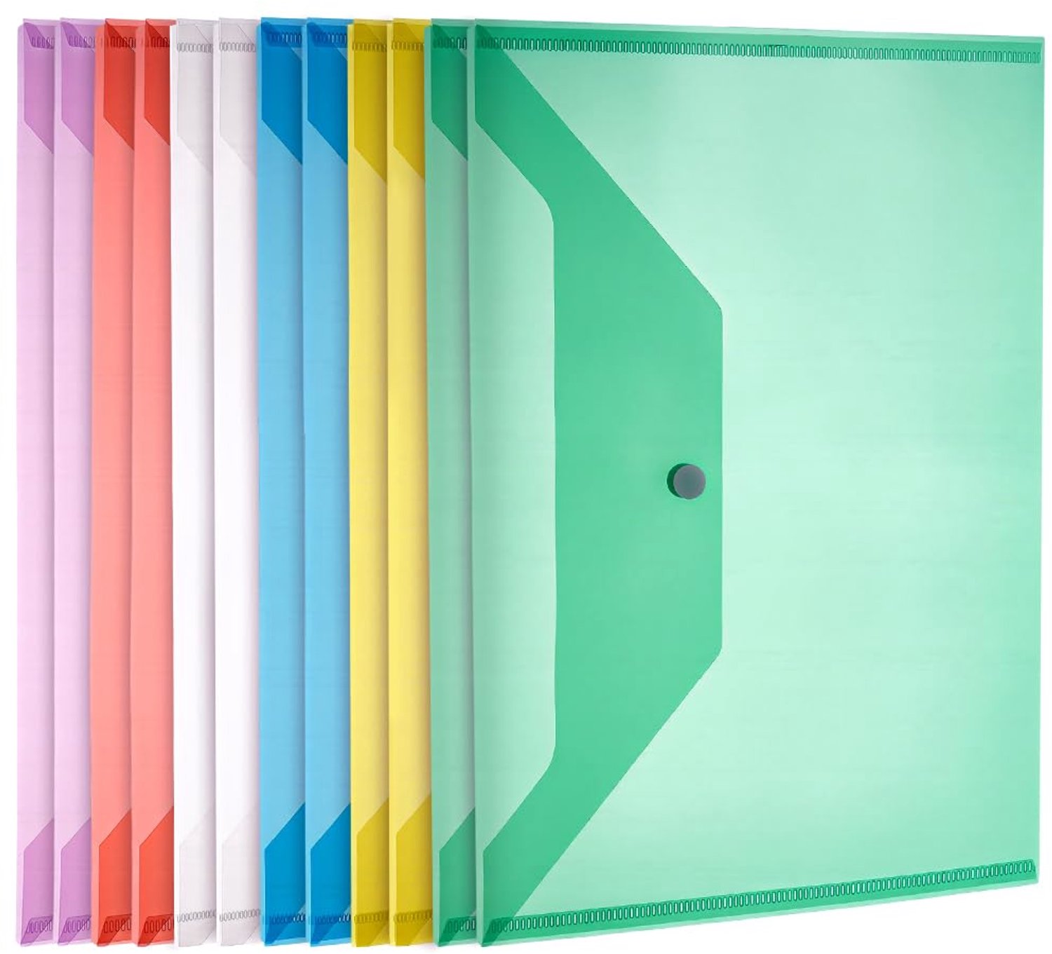 60 Stuks Plastic Enveloppen met Kliksluiting - A4 Formaat