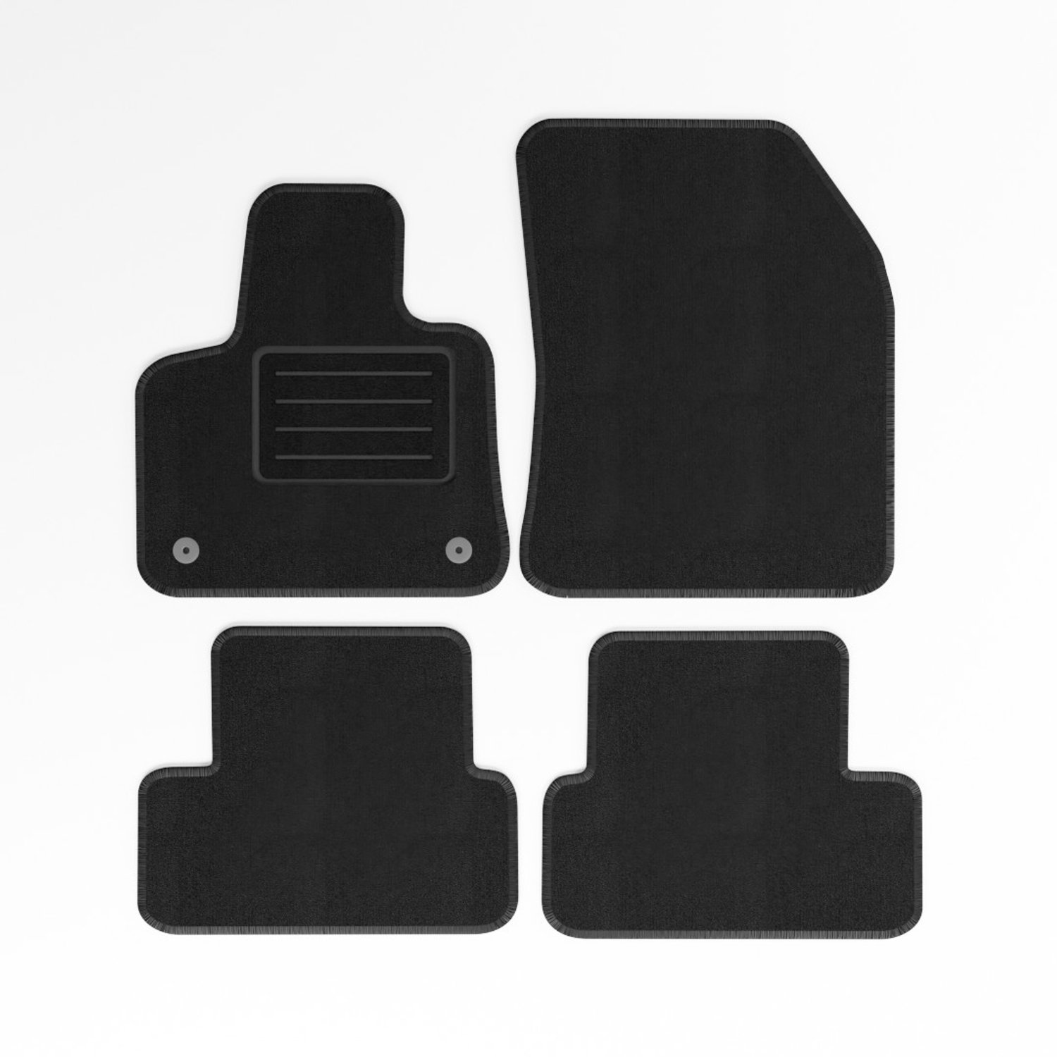 Mats4all | Naaldvilt automatten passend voor Peugeot 3008 2016-> | Antislip | Met versterking | 4-delig | Automatten | Mattenset