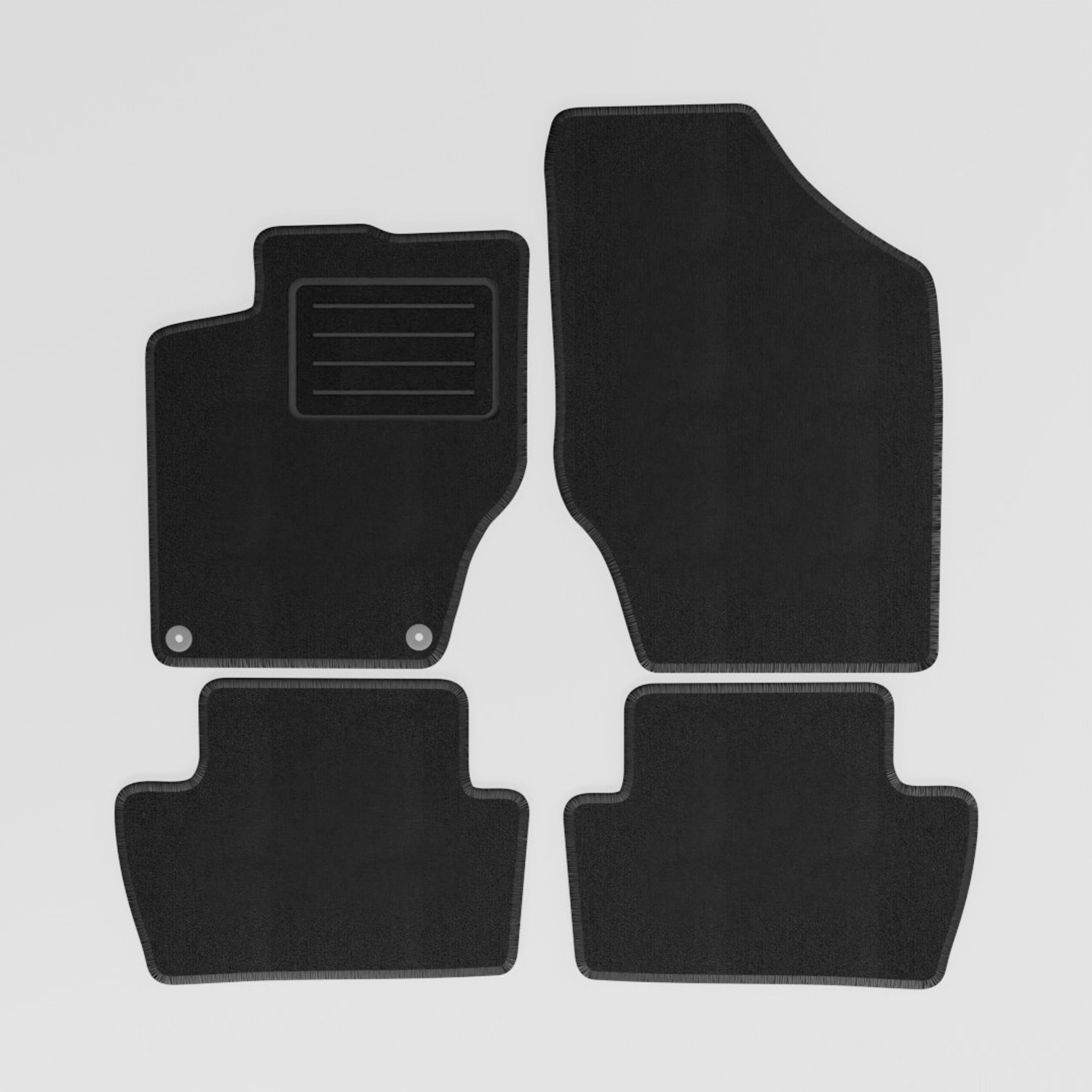 Mats4all | Naaldvilt automatten passend voor Citroen C4 2010-2018 | Antislip | Met versterking | 4-delig | Automatten | Mattenset