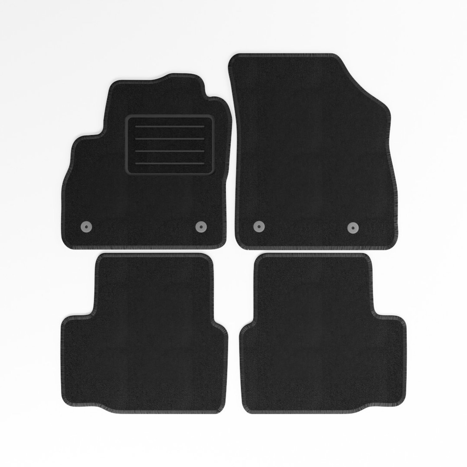Mats4all | Naaldvilt automatten passend voor Opel Astra K 2015-2021 | Antislip | Met versterking | 4-delig | Automatten | Mattenset