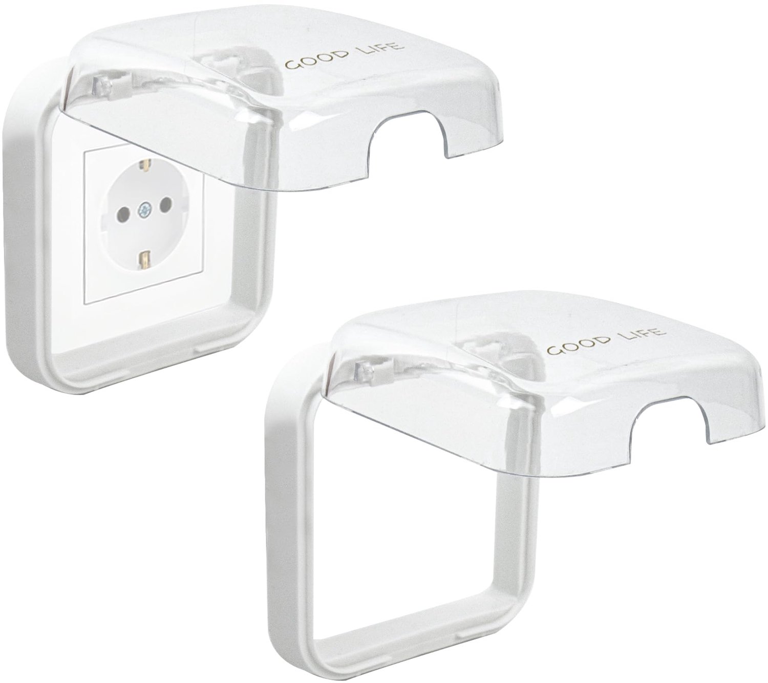 Waterdichte Plastic Cover voor Wandcontactdoos Type 86 - Ideaal voor Badkamer, Keuken en Buiten