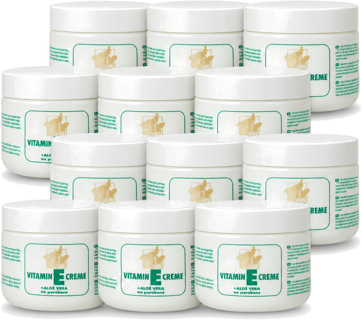 12 x Goldline - Bodycrème - Vitamine-E & Aloë Vera - Gevoelige Huid - Kalmerend - 250 ml - Voordeelverpakking - 12 stuks