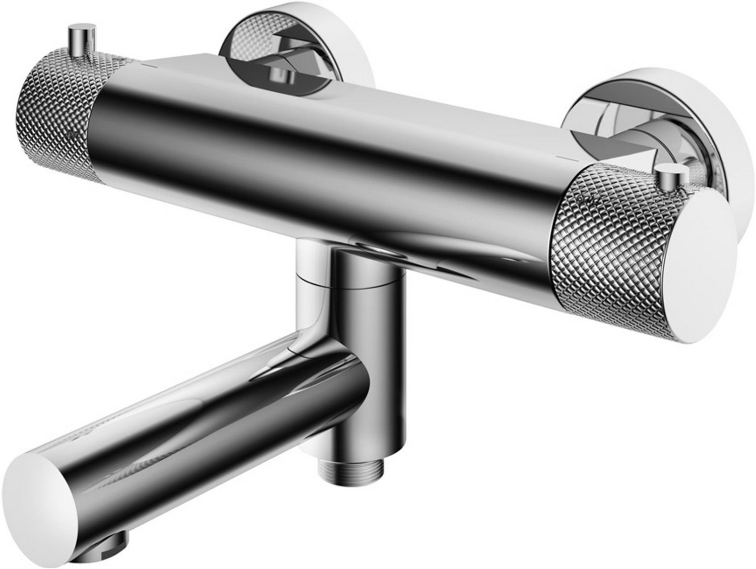 Hotbath Cobber X CX020 thermostatische badmengkraan met wegdraaibare omstel-uitloop