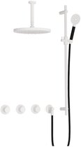 Hotbath Cobber IBS70 inbouw regendoucheset thermostatisch met 2 stopkranen