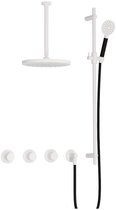 Hotbath Cobber IBS70 inbouw regendoucheset thermostatisch met 2 stopkranen
