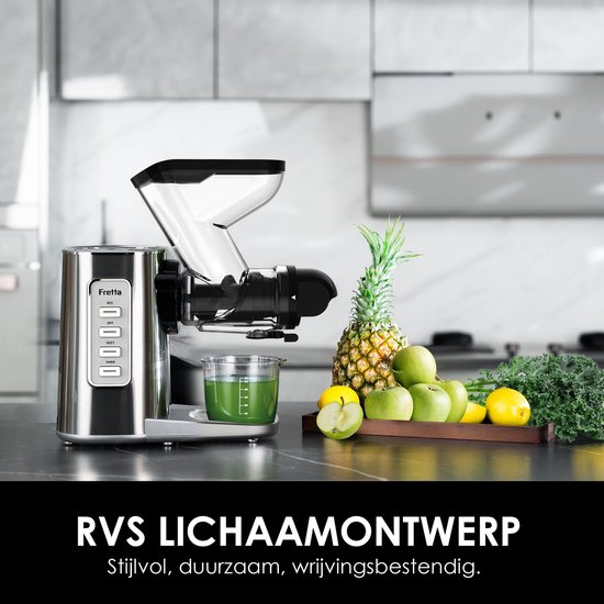 Masticating Juicer voor Groenten en Fruit met 200W Vermogen — afbeelding 2