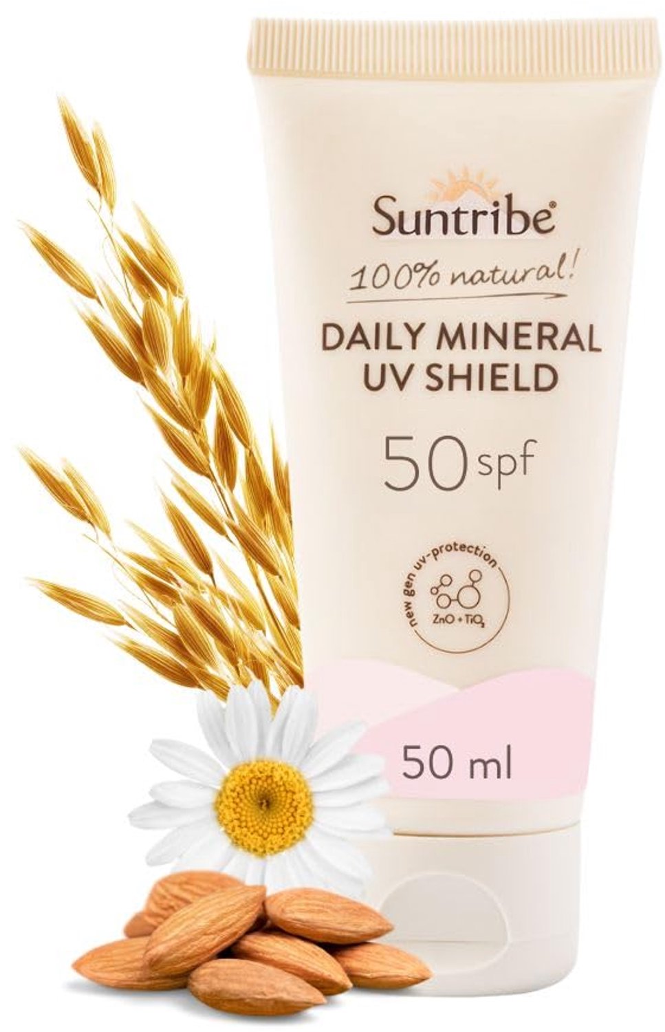 Natuurlijke Gezichtszonnebrand SPF50 met Droge Textuur