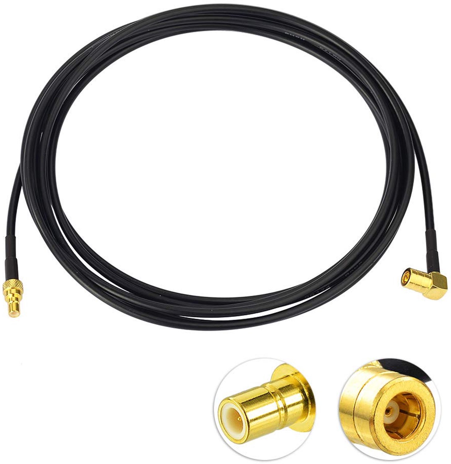 Verlengkabel voor DAB-Antenne - 2,5 m Haakse Pigtail Kabel