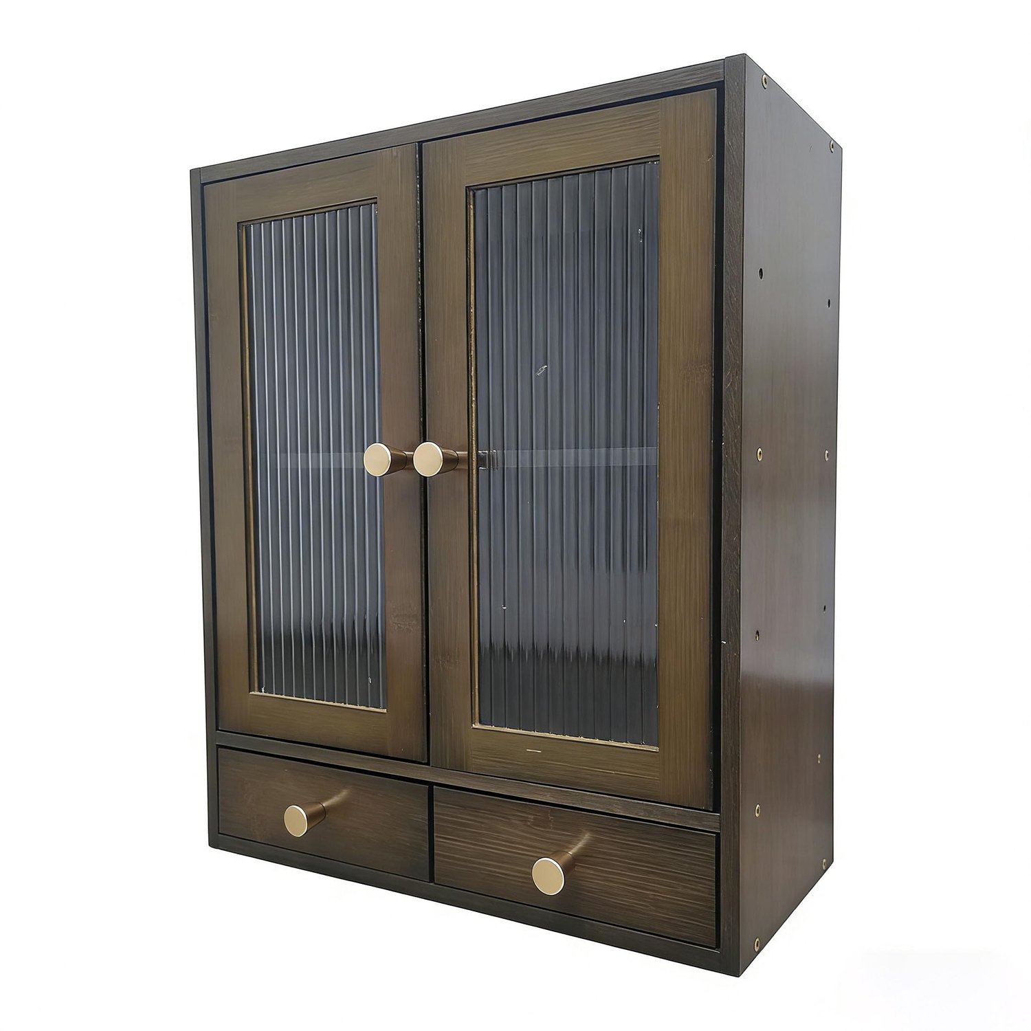 Bamboo Opbergkast met Magnetische Deur en Lades