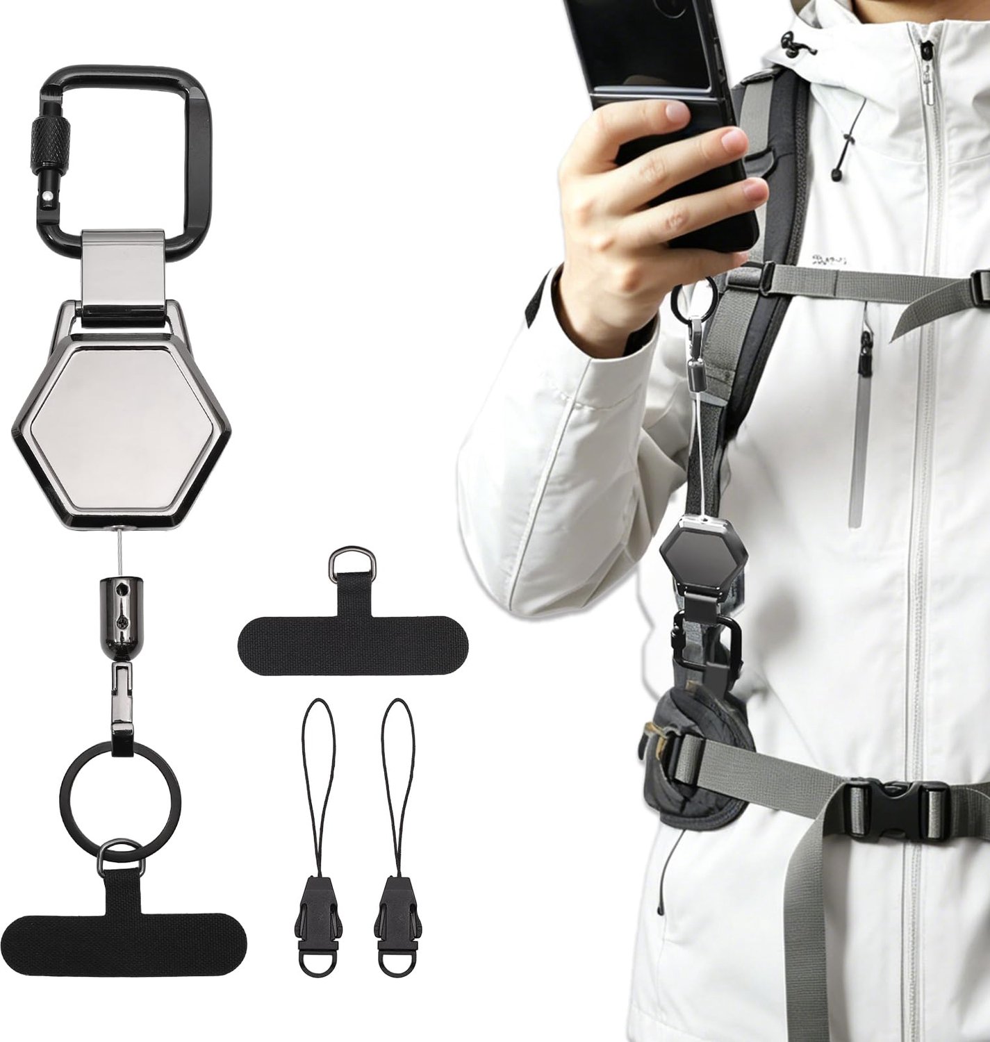 Anti-diefstal Telefoon Lanyard met Retractable Functie