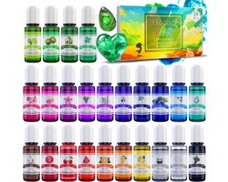 Alcohol Ink Set met 24 Kleurige Inktflessen