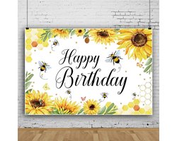 6x4ft Zonnebloem Fotobackground voor Verjaardagsfeesten