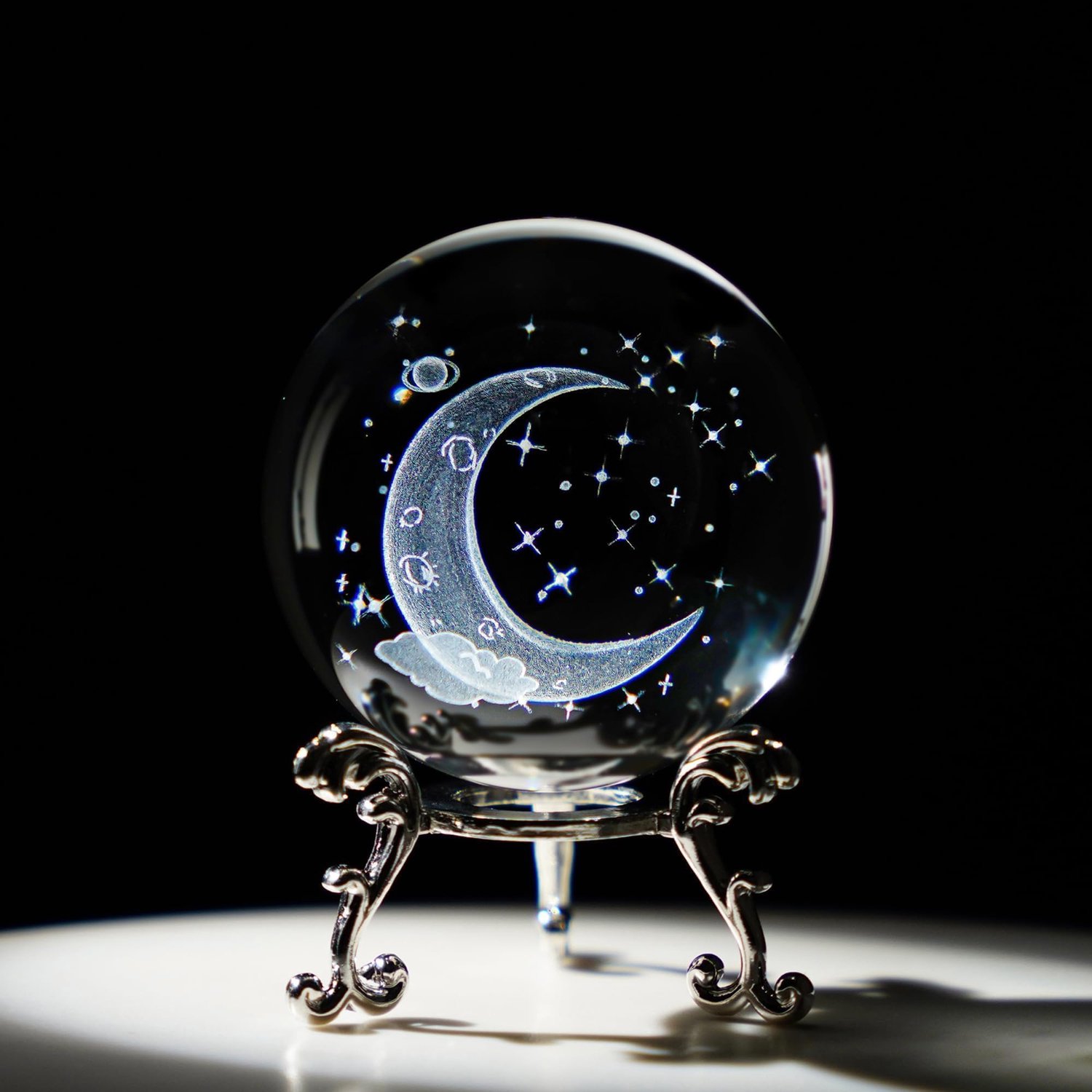 3D Laser Gegraveerde Sterrenhemel Kristallen Bal Decoratie
