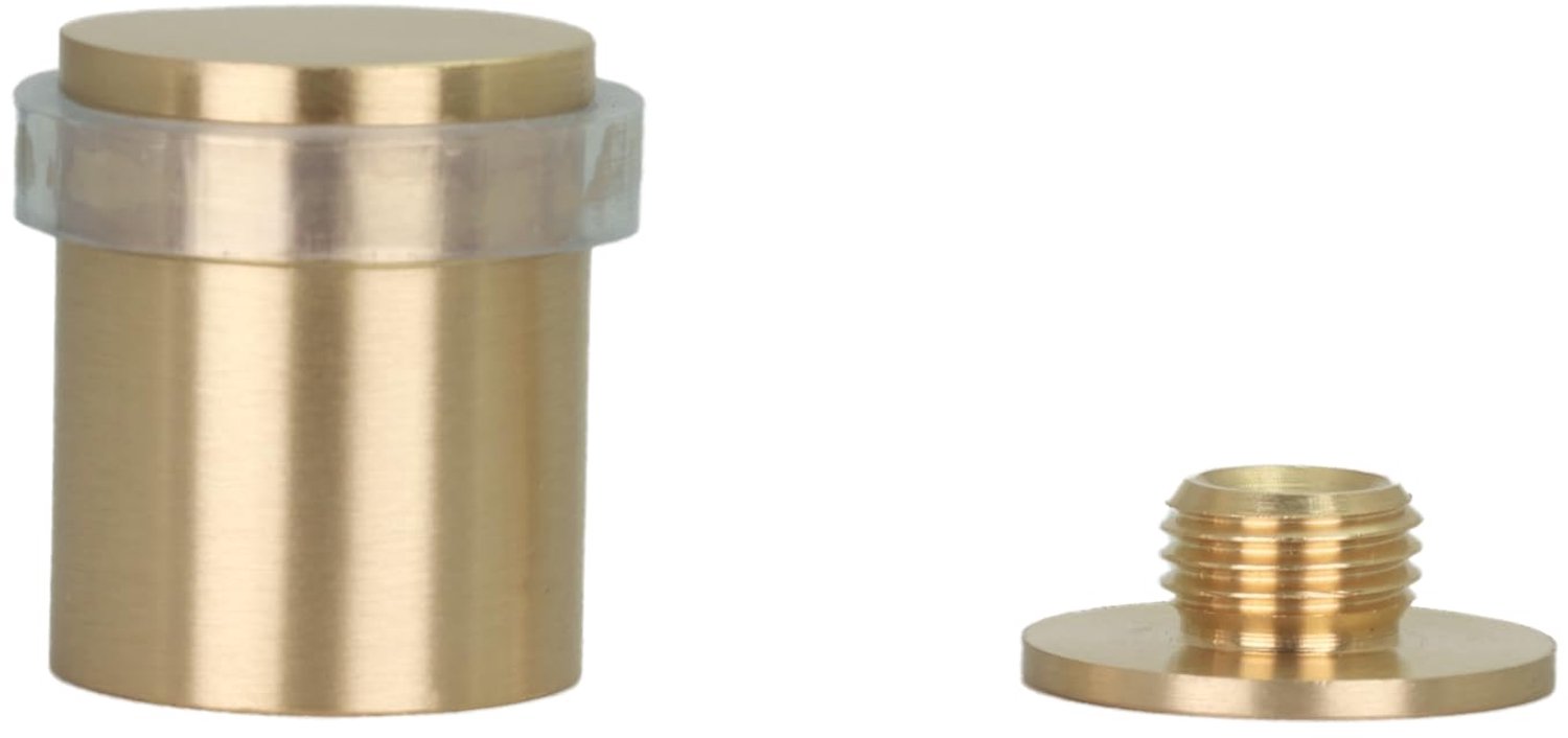 Vloerstopper met Schroefbevestiging - Messing en Natuurlijke Siliconen Rubber